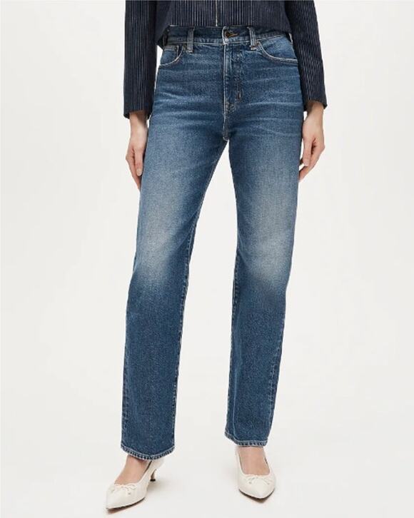 J. Crew Denim - J. Crew Nipped Straight High Rise Jeans Semi-Stretch Charlotte Wash Size 30 NWT